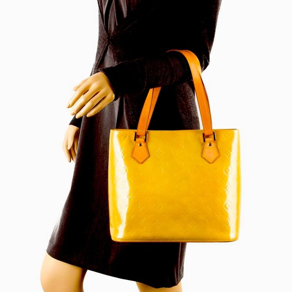 Louis Vuitton Vintage Authentic Gold Yellow Patent Leather Tote bag - Picture 16 of 16